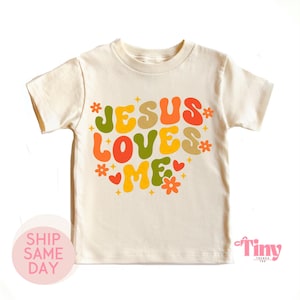 Jesus Loves Me Toddler Shirt – Christian Kids Tee – Faith-Based Fun Design