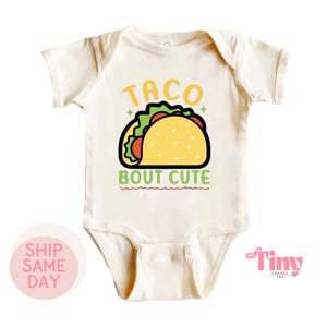 Funny Taco Baby Bodysuit, Taco Baby Bodysuit, Baby Shower Gift, Gender Neutral BabyBodysuit, Gift For Kids, Taco Tee