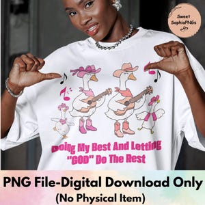 Doing My Best Letting God Do The Rest Png, Preppy Christian Shirt Png, Coquette Faith Quote Design, Floral Bible Verse png, Mental Health