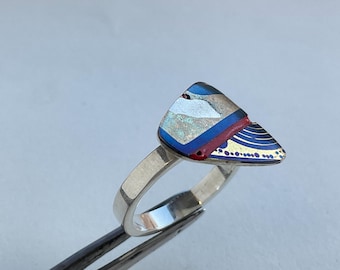 Enamel ring size N 1/2