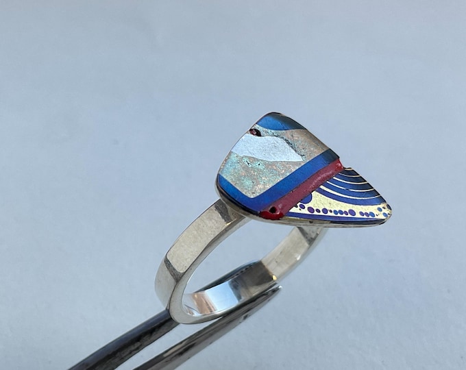 Enamel ring size N 1/2