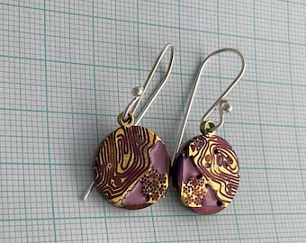 Earring small enamel