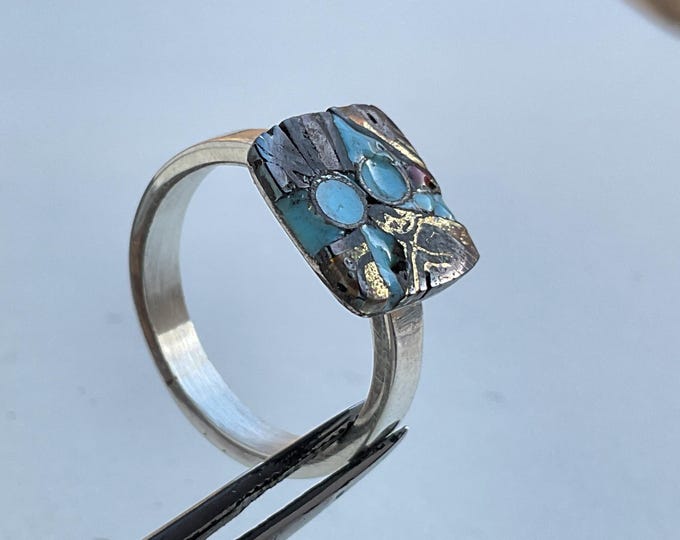 Enamel ring size M