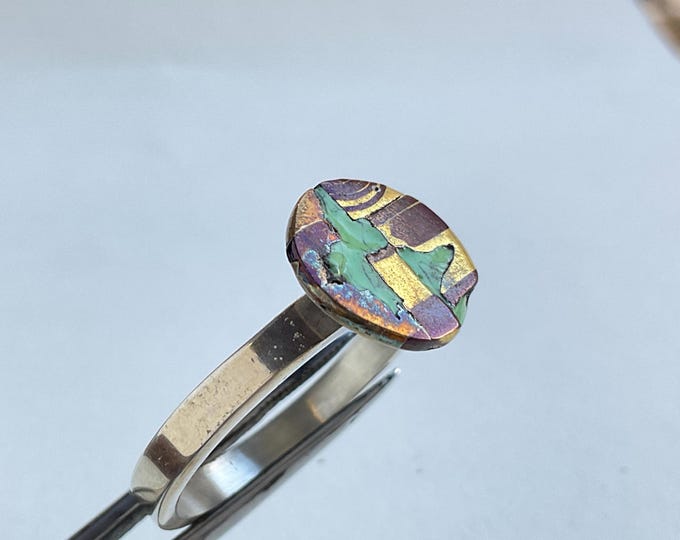 Enamel ring size W 1/4