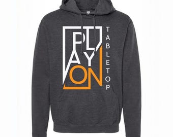 Klassisk Play On Hoodie - Mörkgrå