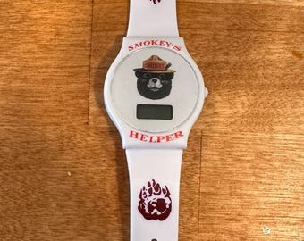 Smokey the Bear Vintage Digital Armbanduhr NOS
