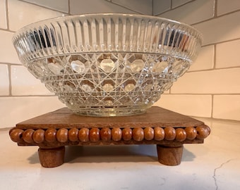 Vintage Eidgenössische Glas Schüssel
