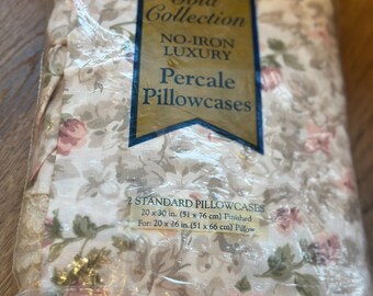 Poszewki na poduszki Royale Linens 2 No-Iron Standard Percale, kolekcja Gold Wyprodukowano w USA
