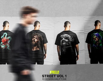 Street Halftone DTF-ontwerppakket