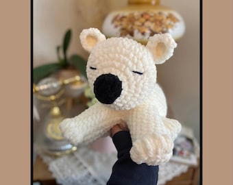 Benson the Bear PDF Crochet Pattern, printable pdf included, bear, polar bear, panda bear, crochet bear, easy