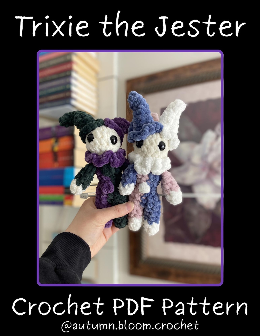Jester Crochet PDF Pattern, Halloween Pattern, PDF Download for ...