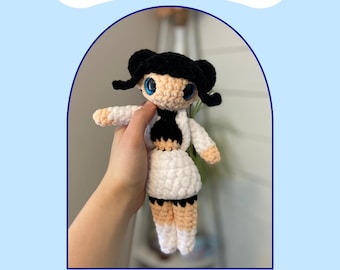 Blau Popstar, Kpop Star, Kpop Jäger, PDF-Download für Amigurumi, Häkelanleitung, Häkelanleitung, Kpop Star Häkelanleitung,Market Make