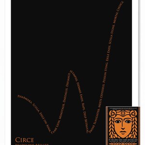 The Shape of Circe Art Print | Madeline Miller | Literary Wall Art | Bibliophile Gift | 11x14 image 6