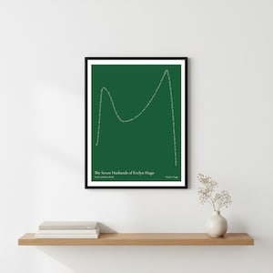 The Shape of the Seven Husbands of Evelyn Hugo Art Print | Taylor Jenkins Reid | Old Hollywood Decor | Book Lover Gift | 11x14 image 8