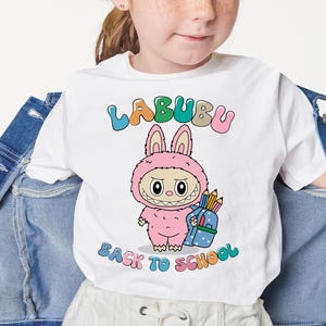 Labubu back to school PNG, Doll Character png, Cute Monster Clipart Digital Download, labubu PNG transparent, Cute doll back to school