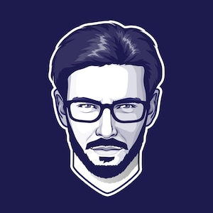 Vector Avatar, Custom Vector Portrait, Minimalistic avatar,  Portrait From Your Photos, Personalized Portrait Avatar for social media Twitch