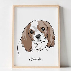 Aangepaste huisdier schilderij van foto, portret hond en kat, aquarel digitale kunst, huisdier cadeau voor hondenliefhebbers, afdrukbare huisdier tekening, huisdier portret