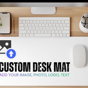 Custom Desk Mat, Personalised Mouse Pad, Large Gaming Deskmat, Custom Photo Logo Text Desk Pad, Office Desk Accessories, Anime Desk Pad