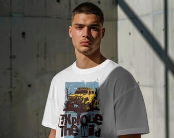 T-shirt, offroad-shirt, autoliefhebbershirt, avonturenshirt, jeepliefhebbers, kleding voor weekendvibes, 4x4-shirt heren- of damescadeau.