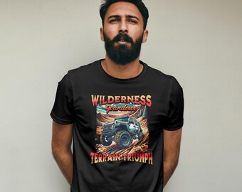 T-shirt, offroad-shirt, autoliefhebbershirt, avonturenshirt, jeepliefhebbers, kleding voor weekendvibes, 4x4-shirt heren- of damescadeau.