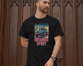 T-shirt, offroad-shirt, autoliefhebbershirt, avonturenshirt, jeepliefhebbers, kleding voor weekendvibes, 4x4-shirt heren- of damescadeau.