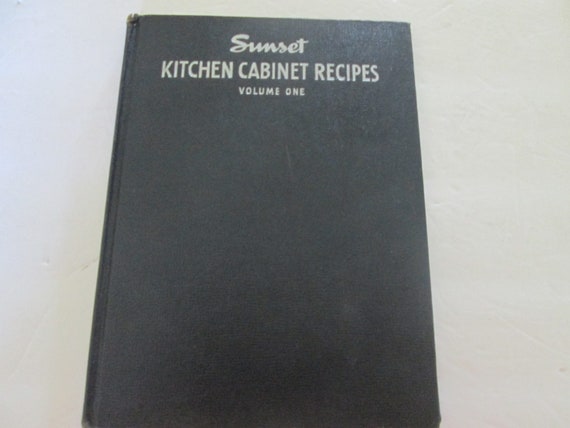 Sunset Kitchen Cabinet Recipes Volume I Etsy