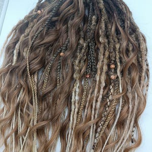 Synthetic dreadlocks & braids. Curly dread, Boho loc extensions, Wavy dreads. Double\Single ended dreadlock