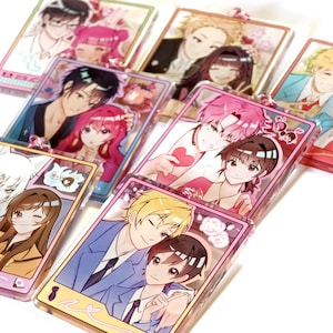 Shoujo Romance Anime Couples 3" Keychains : | SuzuTani, RintarKaoru, ShimaMitsu, YonaHak, TamonUta, TomoNana, TamaHaru