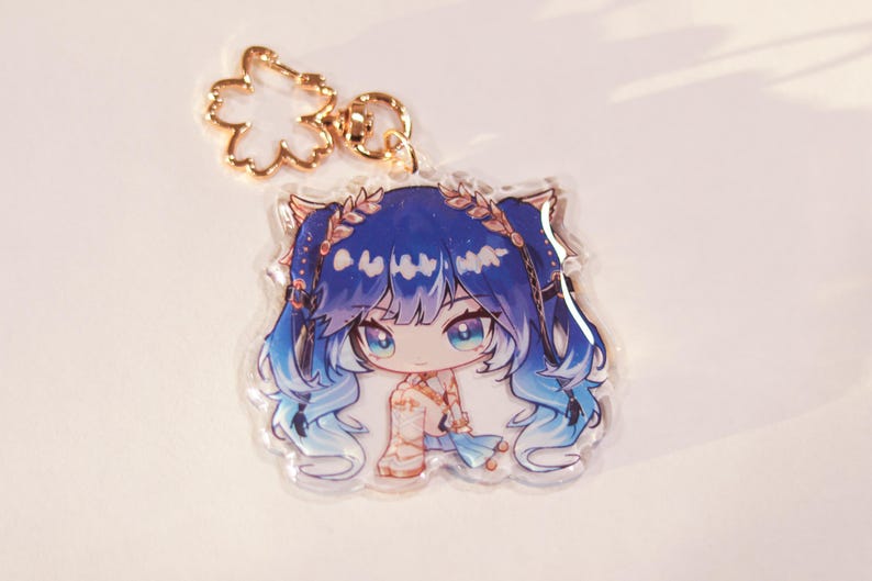 Shorekeeper Keychain Wuthering Waves WUWA Keychains | Phoebe, Shorekeeper, Carlotta, Changli ...