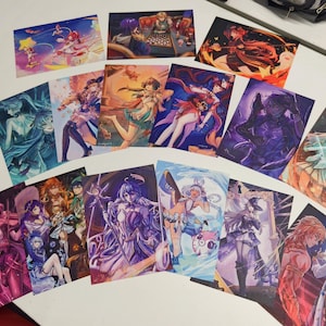 A5 Postkarte Drucke: Sternenschiene • Genshin | Mydei Phainon, Feixiao, Moze, Sparkle, Kafka, Tribbie, Aventurin Dr Ratio, Hutao, Mualani, Navia