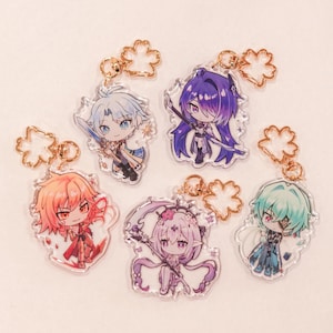 Honkai Star Rail HSR | Castorice, Mydei, Phainon, Anaxa, Acheron Keychains •  Epoxy Keychain Charm