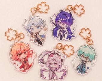 Honkai Star Rail HSR | Castorice, Mydei, Phainon, Anaxa, Acheron Keychains •  Epoxy Keychain Charm