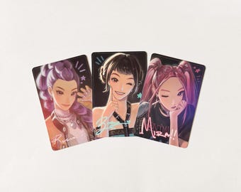 Kpop Demon Hunters Photocards, Huntrix Rumi Zoey Mira Photocard