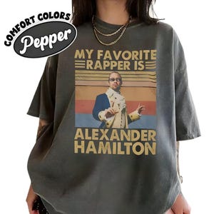 My Favorite Rapper Is Alexander Hamilton PNG, Retro Humor Digital Download