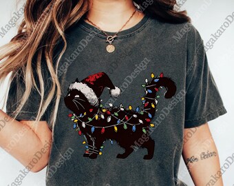 Funny Cat Christmas png, schattige kerstboomafbeelding png, vakantie kattenliefhebber png, uniseks feestelijk cadeau, winteroutfit png