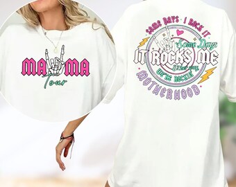 Rockin' Motherhood png, skelethand regenboog grunge sublimatie digitale download