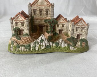 David Winter 1984 Alms Houses Miniature, Chip Noted