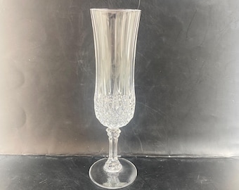 Vintage D’Arques Fluted Champagne Crystal Glass