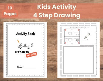 Kids Drawing Guide: 4-Step Learn to Draw Activity Book (PDF Download)