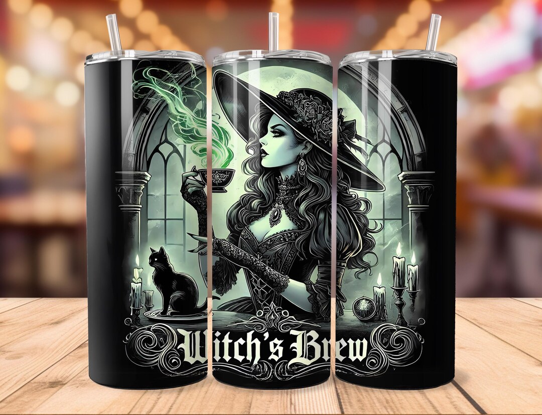 Witch's Brew 20 Oz Skinny Tumbler Sublimation Design Digital Download ...