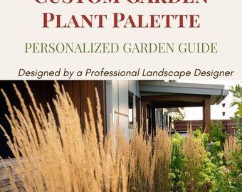 Custom Garden Plant Palette | Personalized Plant List (PDF) | Perennial & Shrub Garden Design