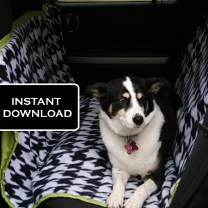 Dog Car Seat Cover Tutorial PDF Download DIY Sewing Tutorial Pattern image 2
