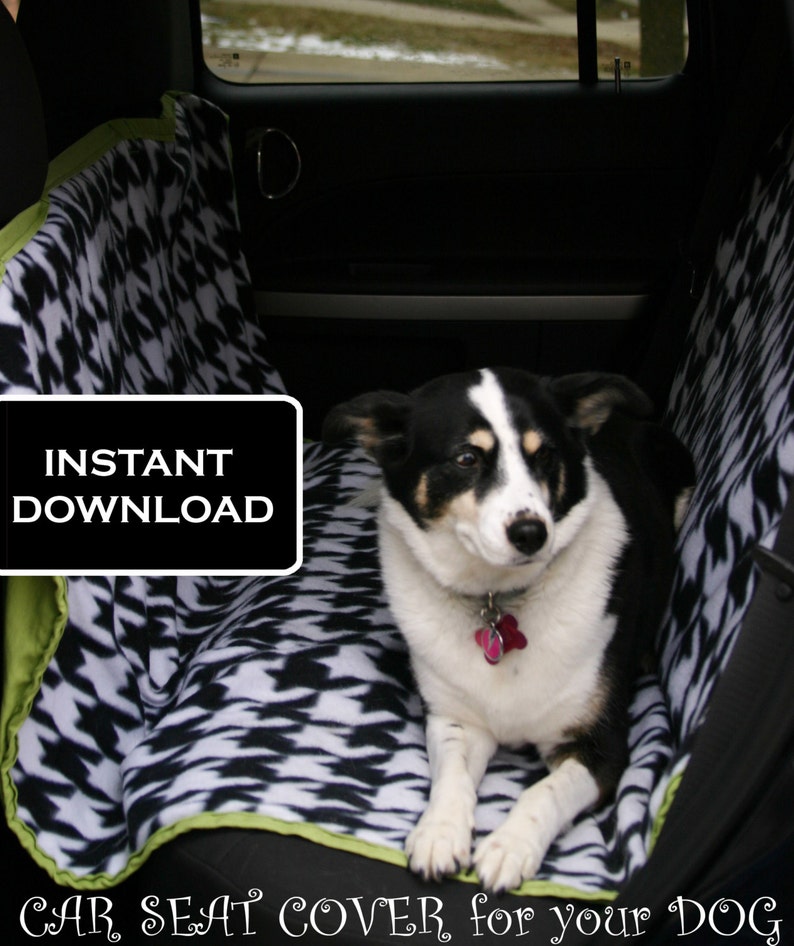 Dog Car Seat Cover Tutorial PDF Download DIY Sewing Tutorial Pattern image 2