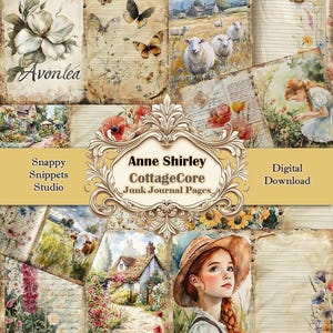 Anne Shirley Junk Journal, vintage afdrukbare pagina's