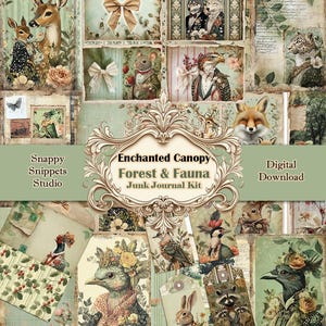 Enchanted Canopy - Kit diario di Flora e Fauna Junk