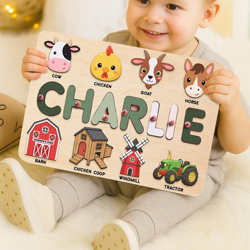 Wooden Animal Puzzle - Etsy