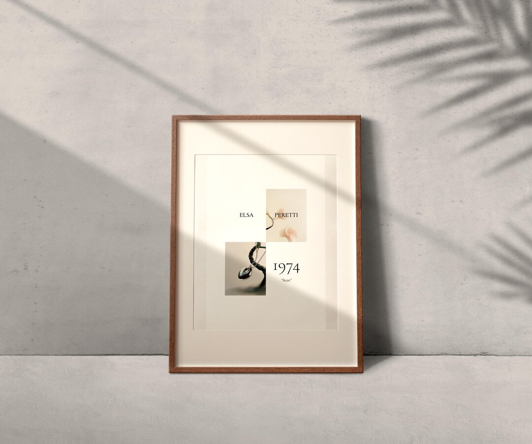 Elsa Peretti Bean Floral Art Print - Etsy