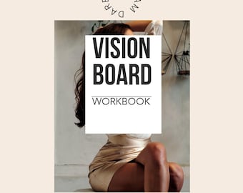 Vision Board Workbook | Goal Setting Manifestation Planner | Digital Clarity Journal | Printable Mindset & Intention Setting PDF