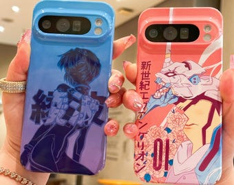 Funda de anime elegante para iPhone 17, 16, 15, 14, 13, 12 Pro Max, Samsung S25, S23 FE, S22 Plus, S24 Ultra, A56, Google Pixel 7, 8, 9, 10 Pro XL