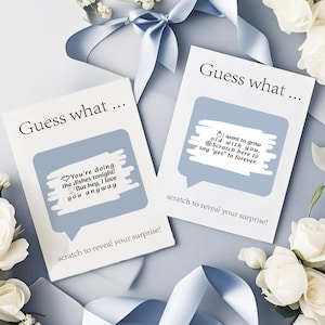 Devinez quoi... | Carte à gratter surprise, carte-cadeau personnalisée pour un anniversaire ou une occasion spéciale, idée cadeau unique